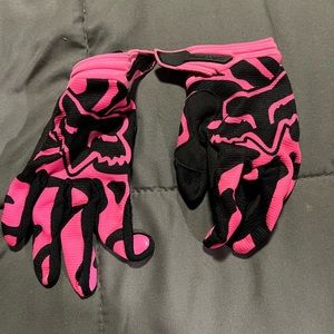 Pink and Black Kids Gloves